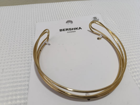 BERSHKA Gold Choker Necklace